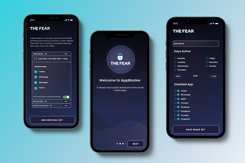 The Fear Apps Blocking App
